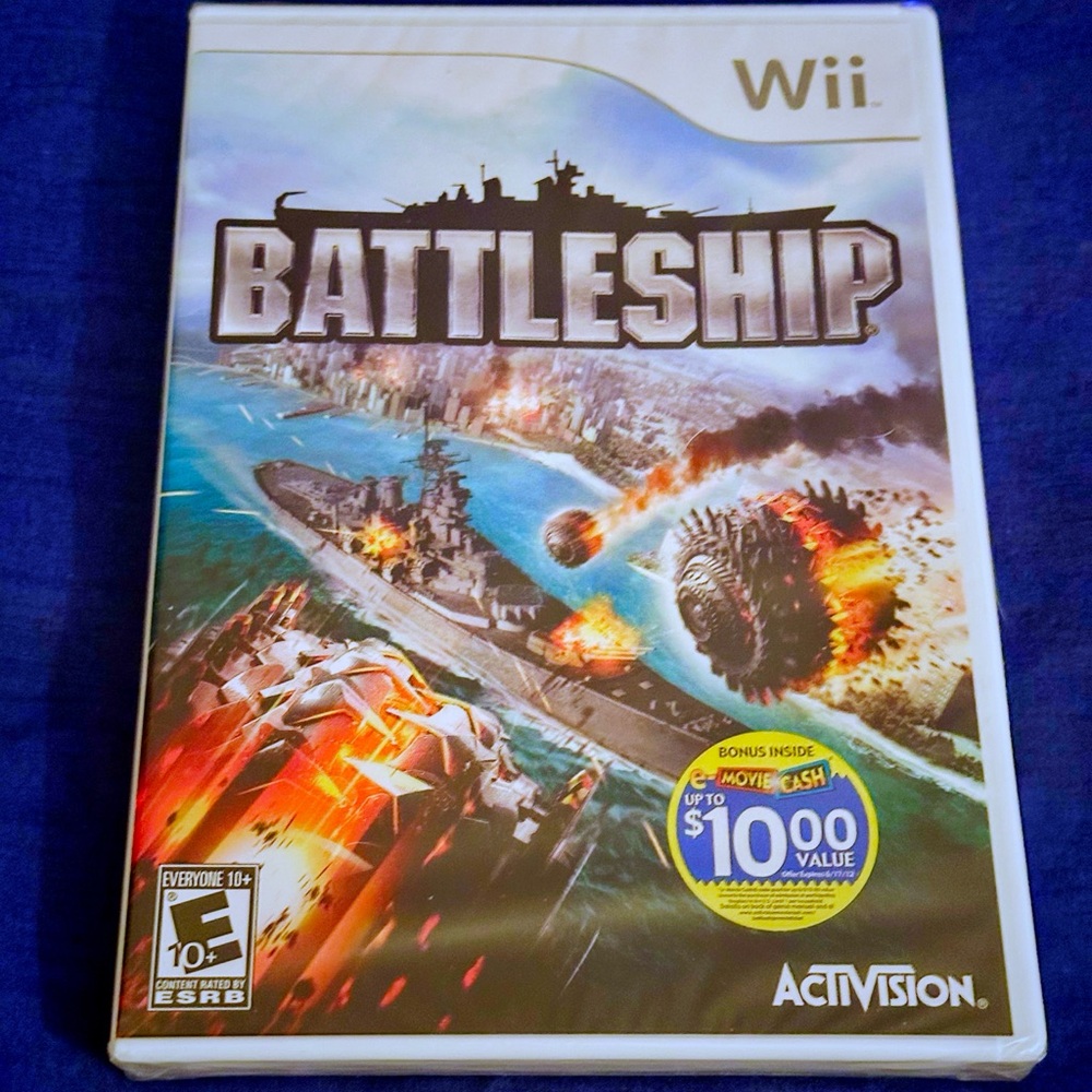 Nintendo White Wii Video Game Battleship